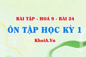 Bài tập Ôn tập Học kỳ 1 Hoá 9: Giải bài 1, 2, 3, 4, 5, 6, 7, 8, 9, 10 trang 71, 72 SGK Hoá 9 bài 24